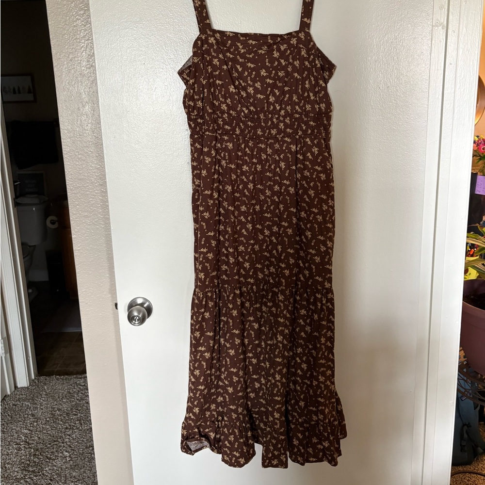 Toad & Co. Taj Hemp Tiered MIDI Dress L